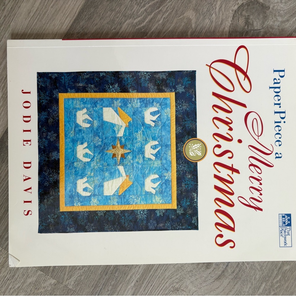 Paper Piece a Merry Christmas Book - Blue and White